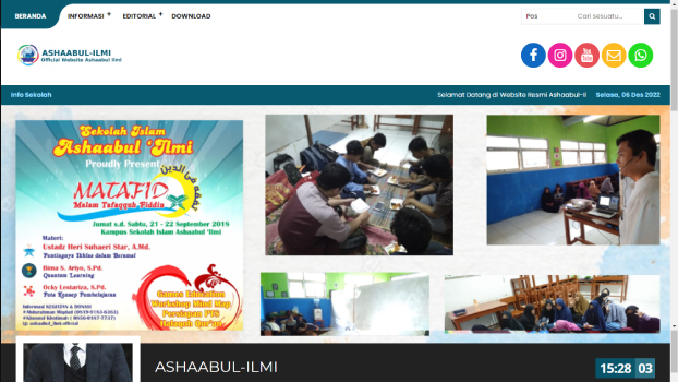 Website Sekolah Islam Ashaabul 'Ilmi